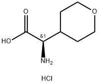 (R)-2-amino-2-(tetrahydro-2H-pyran-4-yl)aceticacid Structure