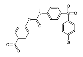 (4-nitrophenyl) N-[4-(4-bromophenyl)sulfonylphenyl]carbamate结构式