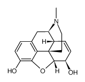 (5alpha,6beta)-7,8-didehydro-4,5-epoxy-17-methylmorphinan-3,6-diol结构式