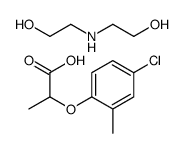 bis(2-hydroxyethyl)ammonium 2-(4-chloro-2-methylphenoxy)propionate结构式