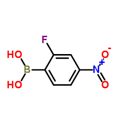 2-Fluoro-4-nitrophenylboronic acid Structure