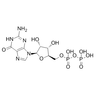 鸟苷-5'-二磷酸结构式