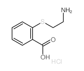 Benzoic acid,2-[(2-aminoethyl)thio]-, hydrochloride (1:1) Structure