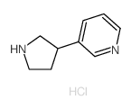 3-(3-吡啶基)吡咯烷结构式