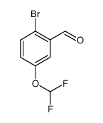 2-溴-5-(二氟甲氧基)苯甲醛结构式