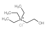Ethanaminium, N,N,N-triethyl-2-hydroxy-, chloride (1:1) structure