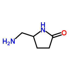 5-氨甲基-2-吡咯烷酮结构式