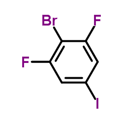 2-Bromo-1,3-difluoro-5-iodobenzene Structure