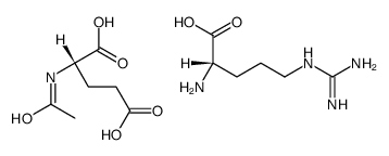N-acetyl-L-glutamic acid, compound with L-arginine (1:1) Structure