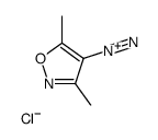 3,5-dimethyl-1,2-oxazole-4-diazonium,chloride结构式