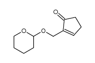 2-((tetrahydro-2H-pyran-2-yloxy)methyl)cyclopent-2-en-1-one Structure