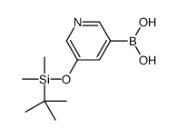 5-([叔丁基(二甲基)甲硅烷基]氧基)吡啶-3-硼酸结构式