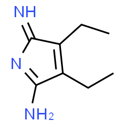 2H-Pyrrol-5-amine,3,4-diethyl-2-imino-结构式