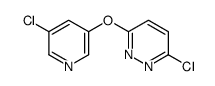 3-氯-6-[(5-氯-3-吡啶基)氧基]哒嗪结构式