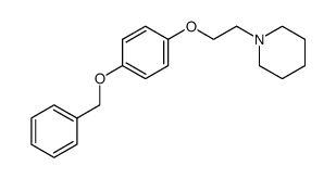 1-(2-{[4-(苄基氧基)苯基]氧基}乙基)六氢吡啶结构式