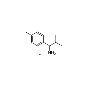2-甲基-1-(4-甲基苯基)丙-1-胺盐酸盐结构式
