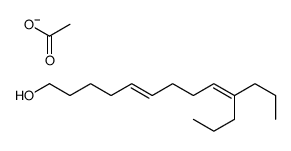 10-Propyl-5,9-tridecadien-1-ol acetate结构式