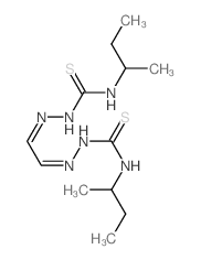 Glyoxal,bis(4-sec-butyl-3-thiosemicarbazone) (8CI) Structure