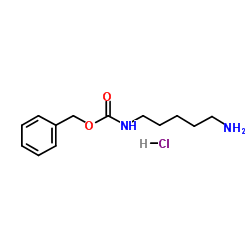 N-苄氧羰基-1,5-二氨基戊烷盐酸盐结构式