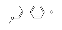 1-chloro-4-(1-methoxyprop-1-en-2-yl)benzene Structure