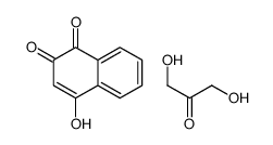 1,3-dihydroxypropan-2-one,4-hydroxynaphthalene-1,2-dione Structure