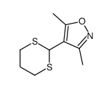 4-(1,3-dithian-2-yl)-3,5-dimethyl-1,2-oxazole结构式