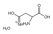 α-L-天冬酰胺-15N 一水合物结构式