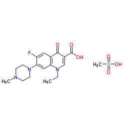 Pefloxacin mesylate Structure