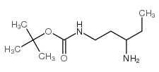 叔丁基 n-(3-氨基戊基)氨基甲酸酯结构式