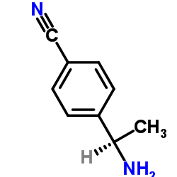 (R)-4-(1-氨基乙基)苯甲腈结构式