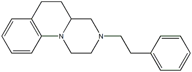 1H-Pyrazino[1,2-a]quinoline, 2,3,4,4a,5,6-hexahydro-3-(2-phenylethyl)-结构式