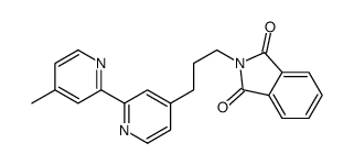 2-[3-[2-(4-methylpyridin-2-yl)pyridin-4-yl]propyl]isoindole-1,3-dione Structure