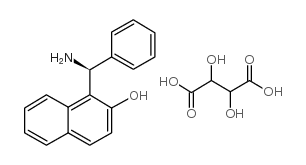 (S)-(+)-1-(alpha-氨基苄基)-2-萘酚酒石酸结构式
