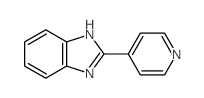 2-(4-吡啶基)苯并咪唑结构式