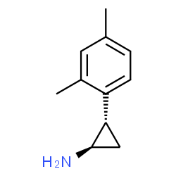 05 反式-2-(24-二甲基苯基)环丙烷-1-胺盐酸盐结构式