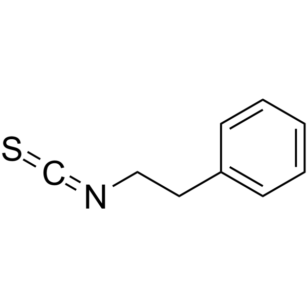 异硫氰酸-2-苯乙酯结构式