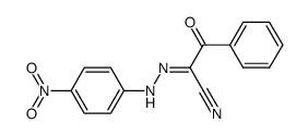 2-Benzoyl-2-(p-nitro-phenylhydrazono)-acetonitril Structure