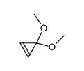 3,3-dimethoxycyclopropene Structure