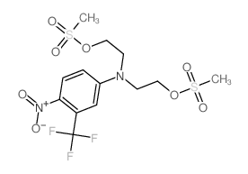 Ethanol, 2,2'-[(a,a,a-trifluoro-4-nitro-m-tolyl)imino]di-, dimethanesulfonate (ester) (8CI)结构式