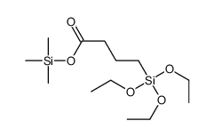 trimethylsilyl 4-triethoxysilylbutanoate Structure
