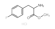 DL-Phenylalanine, 4-fluoro-, methyl ester, hydrochloride结构式