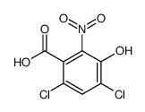 4,6-dichloro-3-hydroxy-2-nitrobenzoic acid Structure