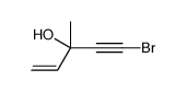 5-bromo-3-methylpent-1-en-4-yn-3-ol结构式