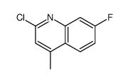 2-Chloro-7-fluoro-4-methylquinoline Structure