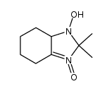 1-hydroxy-2,2-dimethyl-4,5,6,7-tetrahydrobenzimidazoline 3-oxide结构式