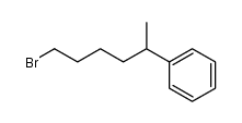 (5-bromo-1-methylpentyl)benzene结构式