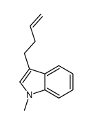 3-but-3-enyl-1-methylindole结构式