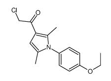 2-氯-1-[1-(4-乙氧基苯基)-2,5-二甲基-1H-吡咯-3-基]乙酮结构式