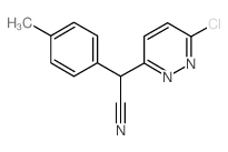 6-氯-α-(4-甲基苯基)-3-哒嗪乙腈结构式