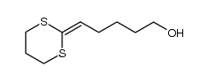 5-([1,3]dithian-2-ylidene)pentan-1-ol结构式
